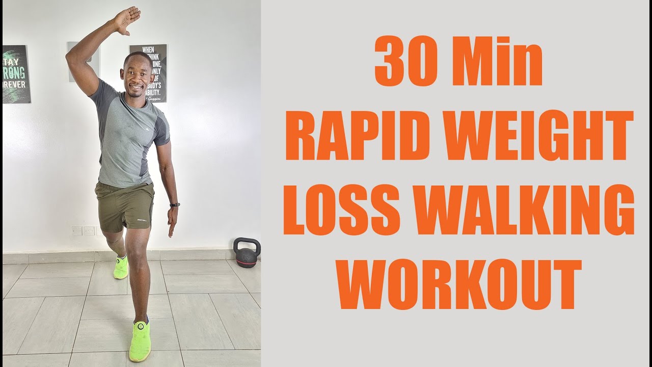30 Minute RAPID WEIGHT LOSS Walking Workout at Home🔥280 Calories🔥