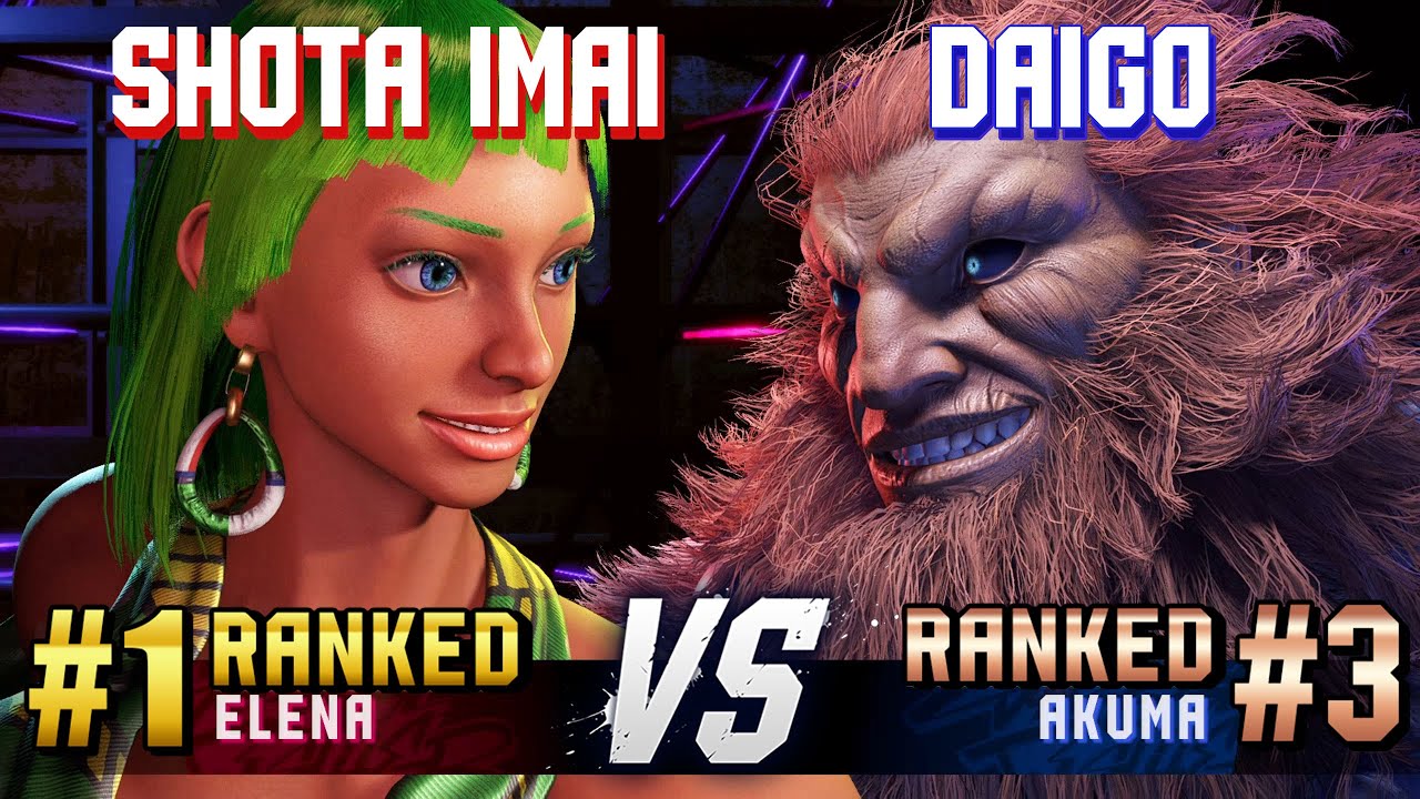 SF6 ▰ SHOTA IMAI (#1 Ranked Elena) vs DAIGO (#3 Ranked Akuma) ▰ High Level Gameplay