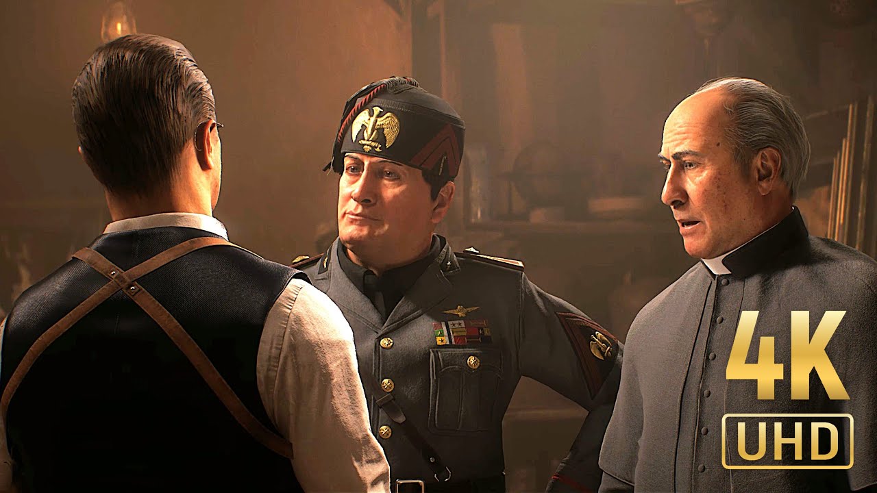 Benito Mussolini Scene - Indiana Jones And The Great Circle [4K]