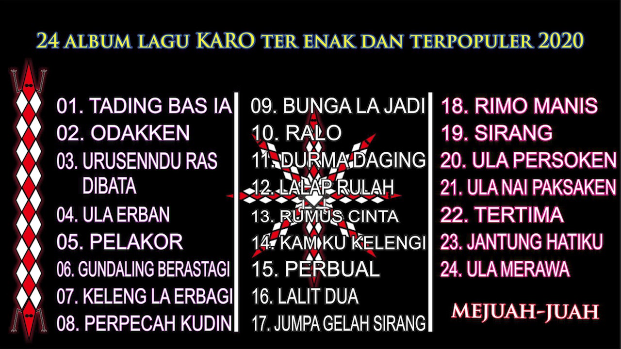 24 LAGU KARO - ALBUM LAGU KARO TERBARU 2020