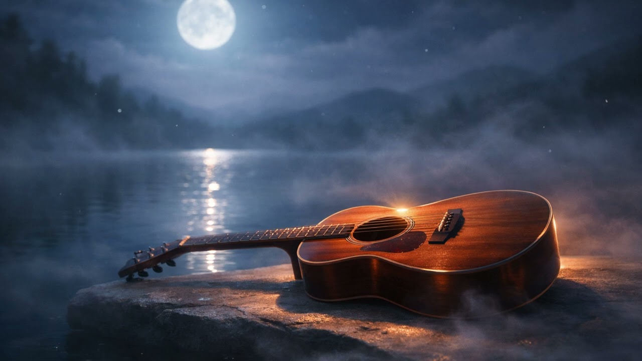 Slow Peaceful Guitar Deep Calm for Sleep, Meditation & Overthinking Relief |Warm Ambient Pads