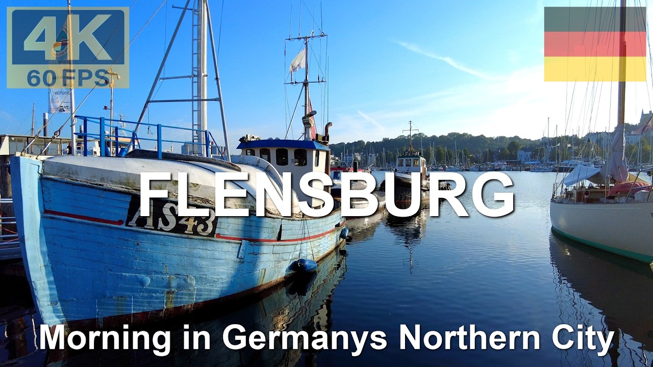 FLENSBURG, GERMANY 🇩🇪 in 4K | 2024 | Morning Walk through Nordic Old Town