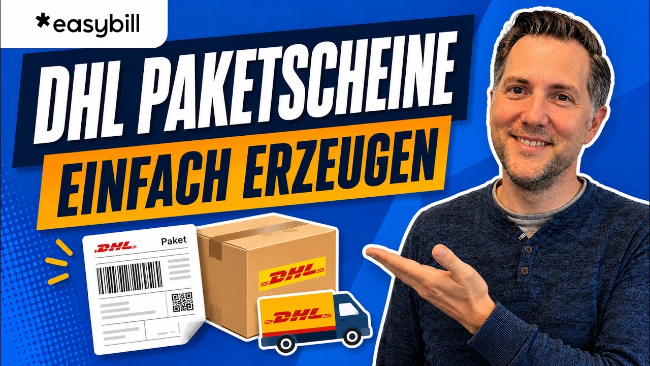 DHL Paketscheine in easybill erzeugen | Einfache Versandabwicklung