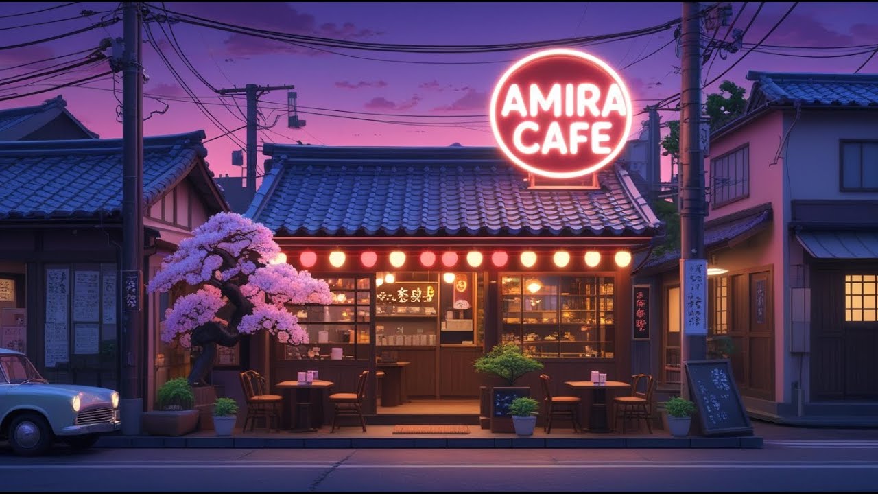 Shibuya-Inspired Lofi Rain ☁️ 80s-90s Vintage Café Ambience for Study & Relaxation