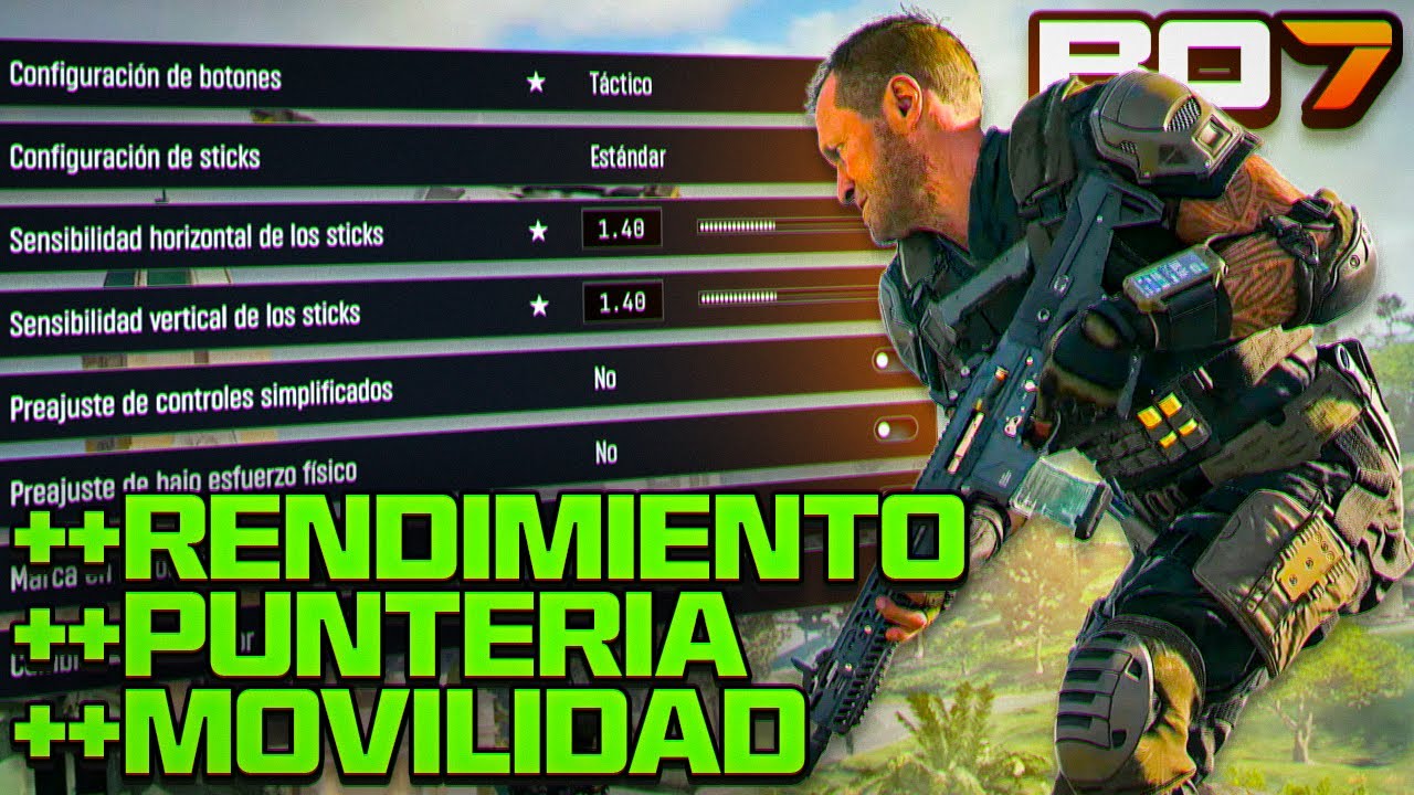 La MEJOR CONFIGURACION para CALL OF DUTY BLACK OPS 7