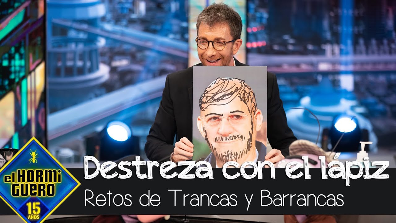 Carmen Machi y Pablo Motos muestran su destreza con el dibujo a Trancas y Barrancas - El Hormiguero