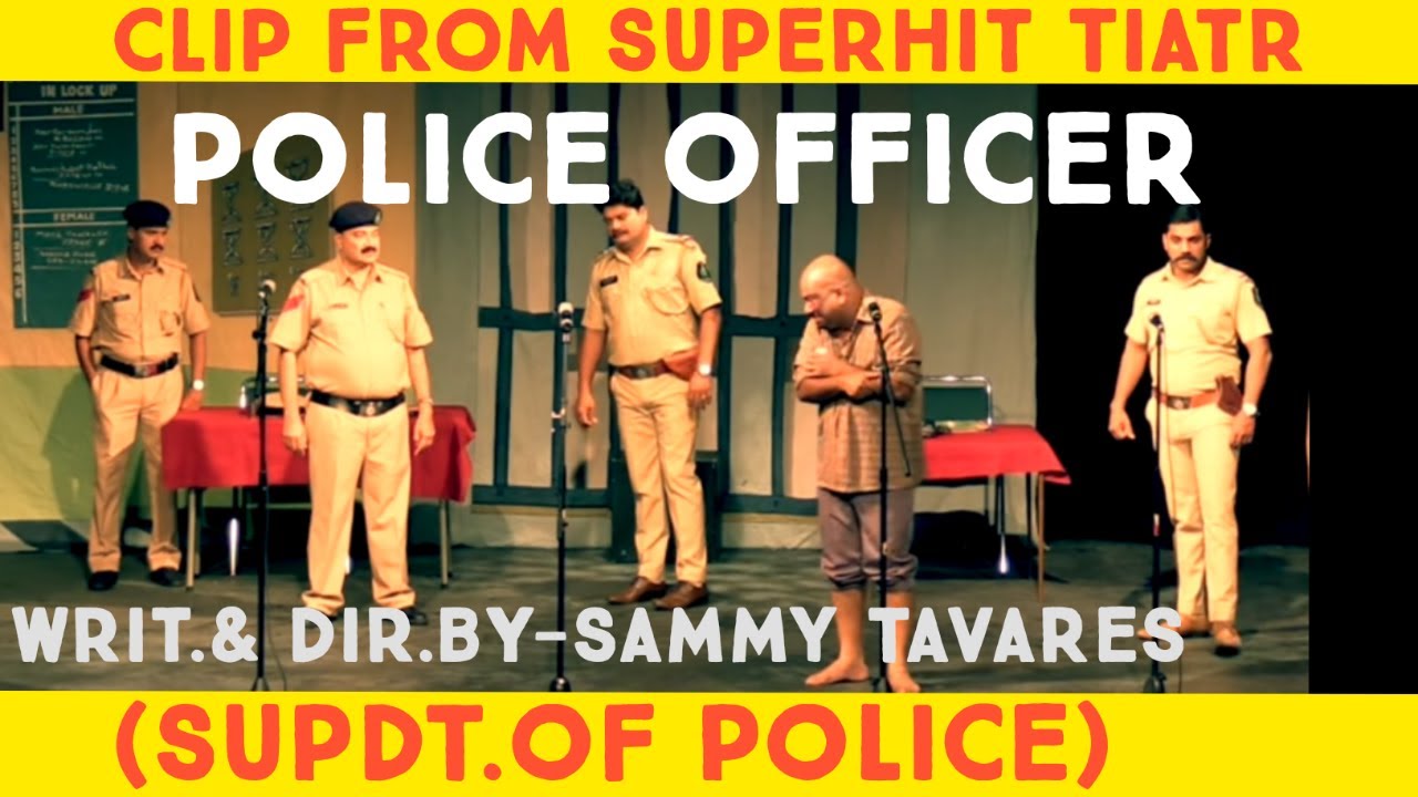 Scene from  tiatr POLICE OFFICER (I)