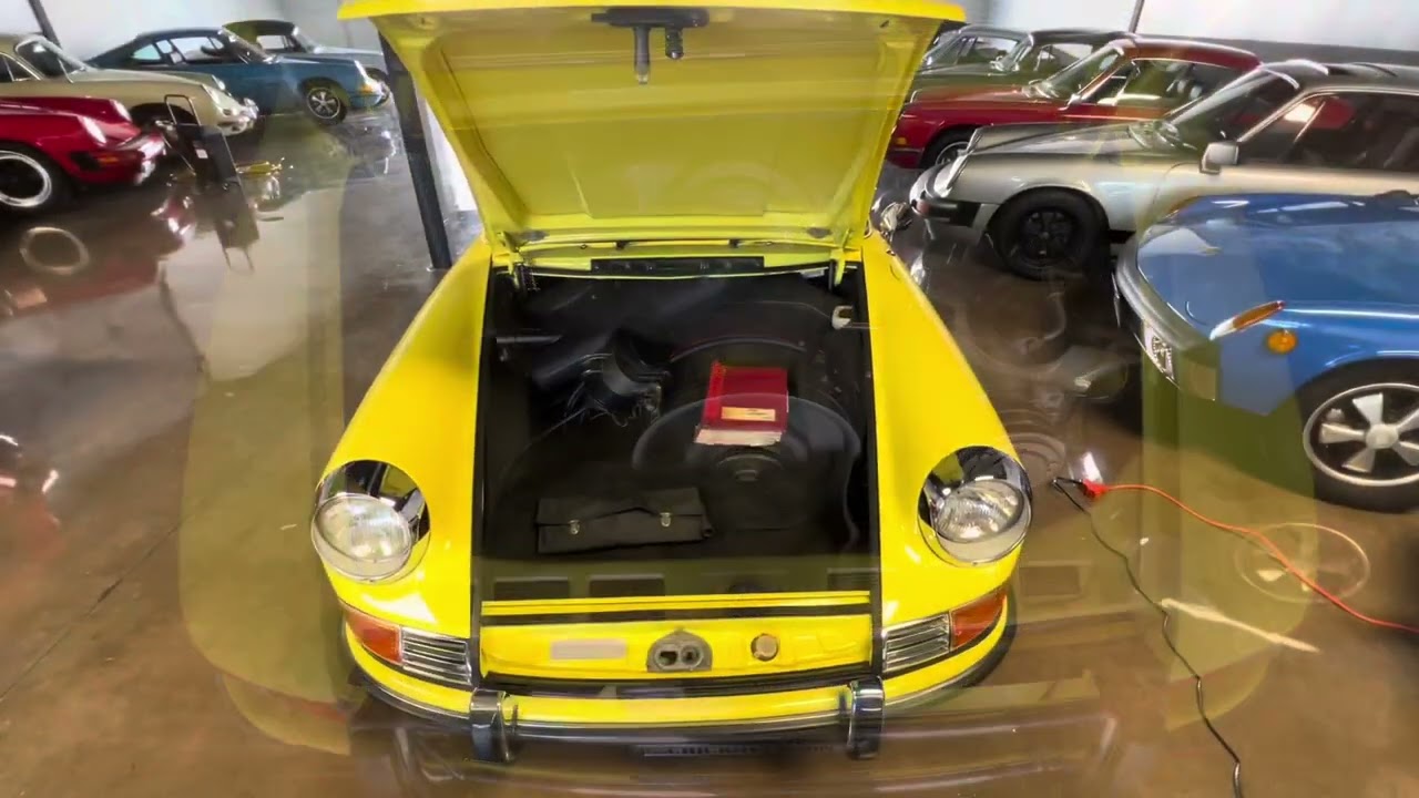 1971 Porsche 911S Targa - Light Yellow/Black - European Collectibles