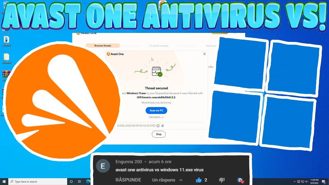 Avast One Antivirus VS Windows 11.Exe Virus!