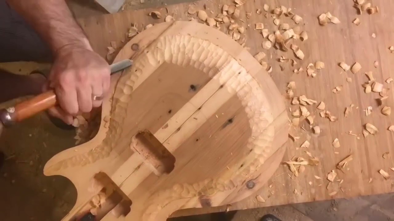 Les Paul stile guitar timelapse build. Гитара своими руками. Золотые руки(новая рубрика)-1я часть