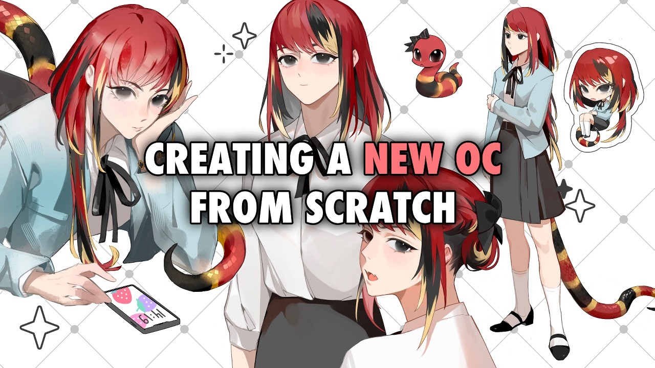 Meet My First Girl OC ✧ (Speedpainting | Draw with me)