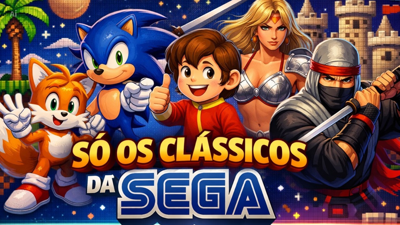JOGANDO OS CLÁSSICOS DA SEGA! (GENESIS MEGA DRIVE)