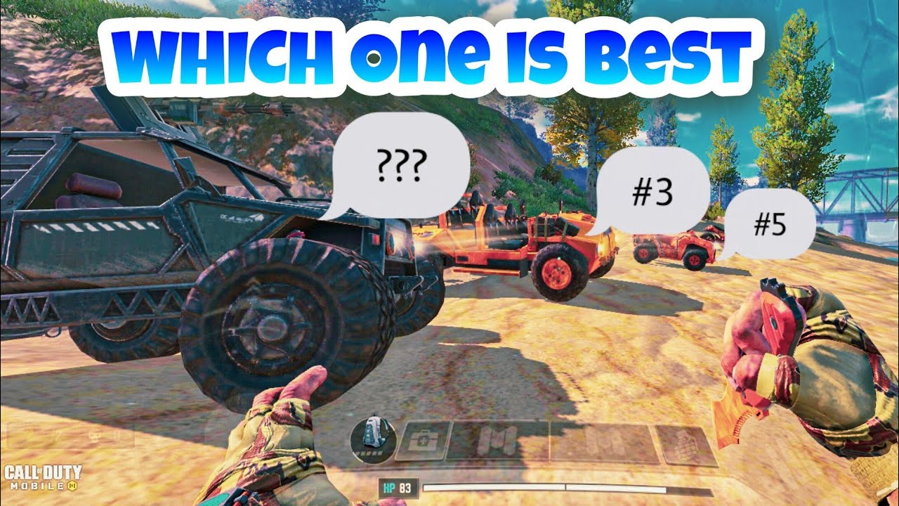 CALL OF DUTY: MOBILE All Vehicles | Which one is the FASTEST