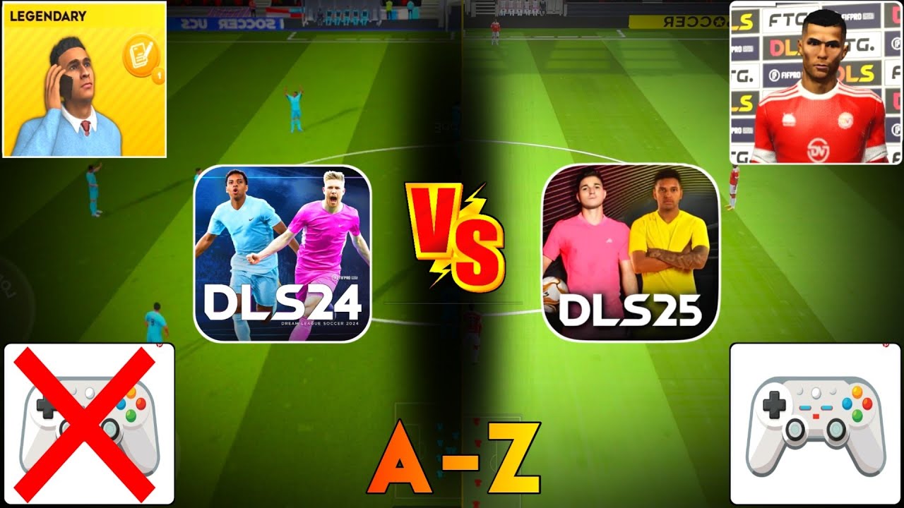 DLS 24 Vs DLS 25 🔥 | FULL GAME COMPARISON! A-Z | DREAM LEAGUE SOCCER 2025