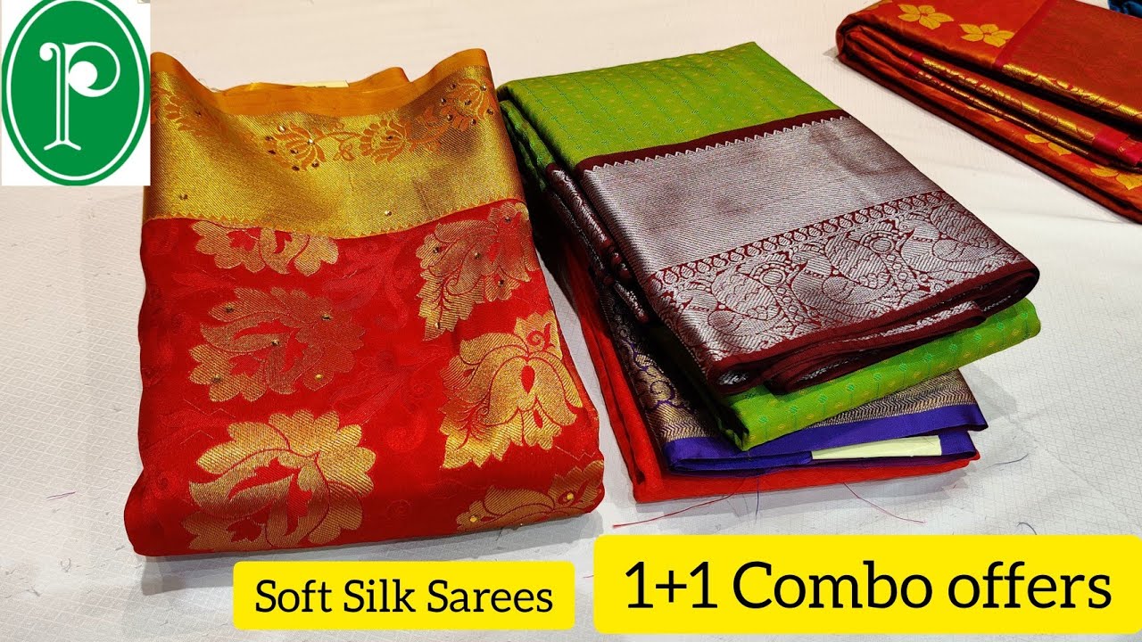 #Pothys  1+1 Combo Offers / #Soft Silk sarees From 1300 / Diwali Sale