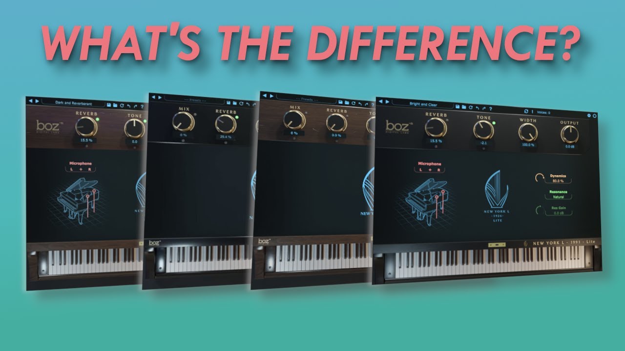 Boz 'New York L Bundle' Review - New and affordable Piano Plugins