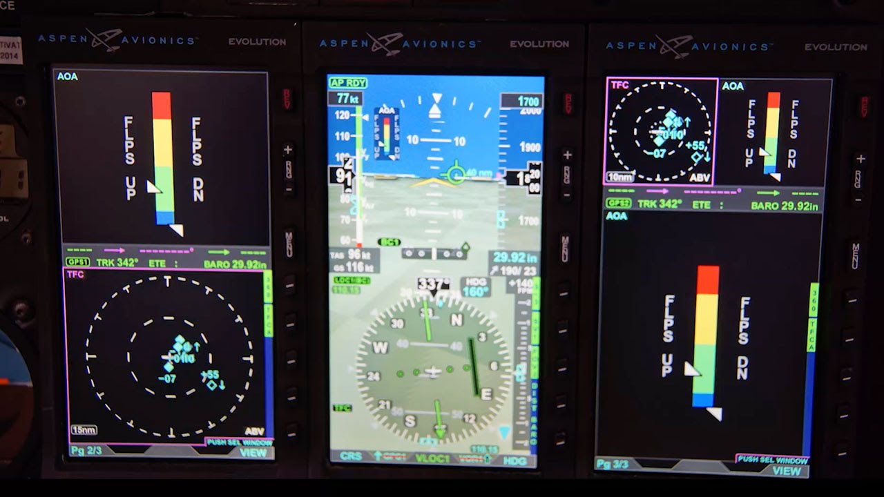 Testing the Angle of Attack Indicator for Aspen Avionics’s Evolution Displays – AINtv