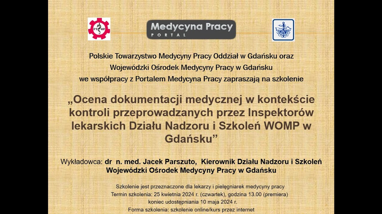 Ocena dokumentacji medycznej w kontekście kontroli przeprowadzanych przez Inspektorów WOMP w Gdańsku