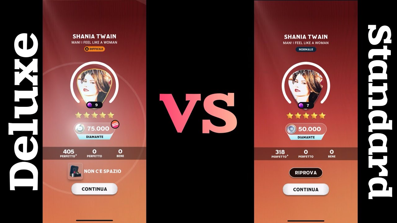 [CountryStar]Standard VS Deluxe! Song:Man! I Feel Like A Woman♪