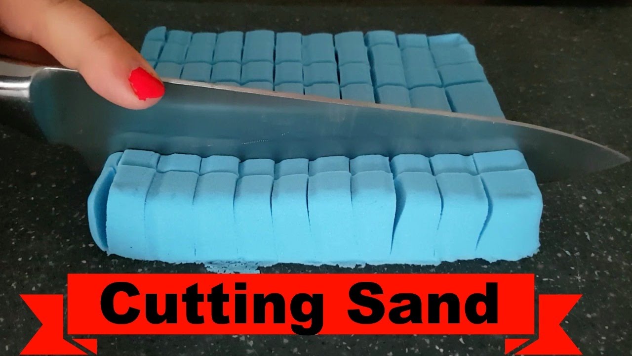 ASMR Kinetic Sand Crunchy Cutting 🔪 and Shapes, Satisfying Video - Asmr Beauty Sleep