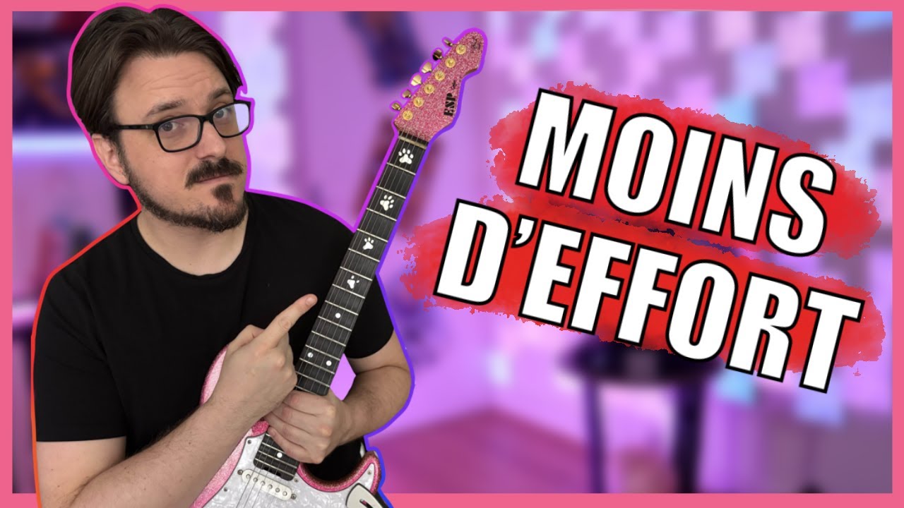 COMMENT JOUER PLUS VITE à la guitare en EN FAISANT MOINS