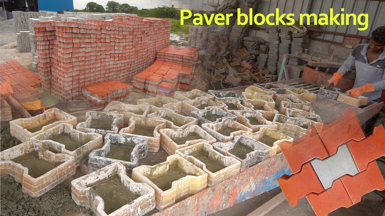 Interlocking Paver Block manufacturing /concrete blocks making