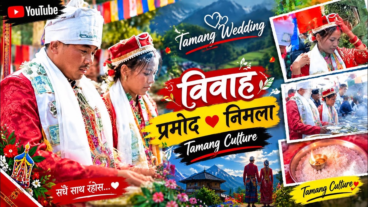 तामाड़ं  संस्कृती अनुसर  यासरी गर्दों राहेछ  बिबाह वैवाहिक जीवनको हार्दिक शुभकामना both