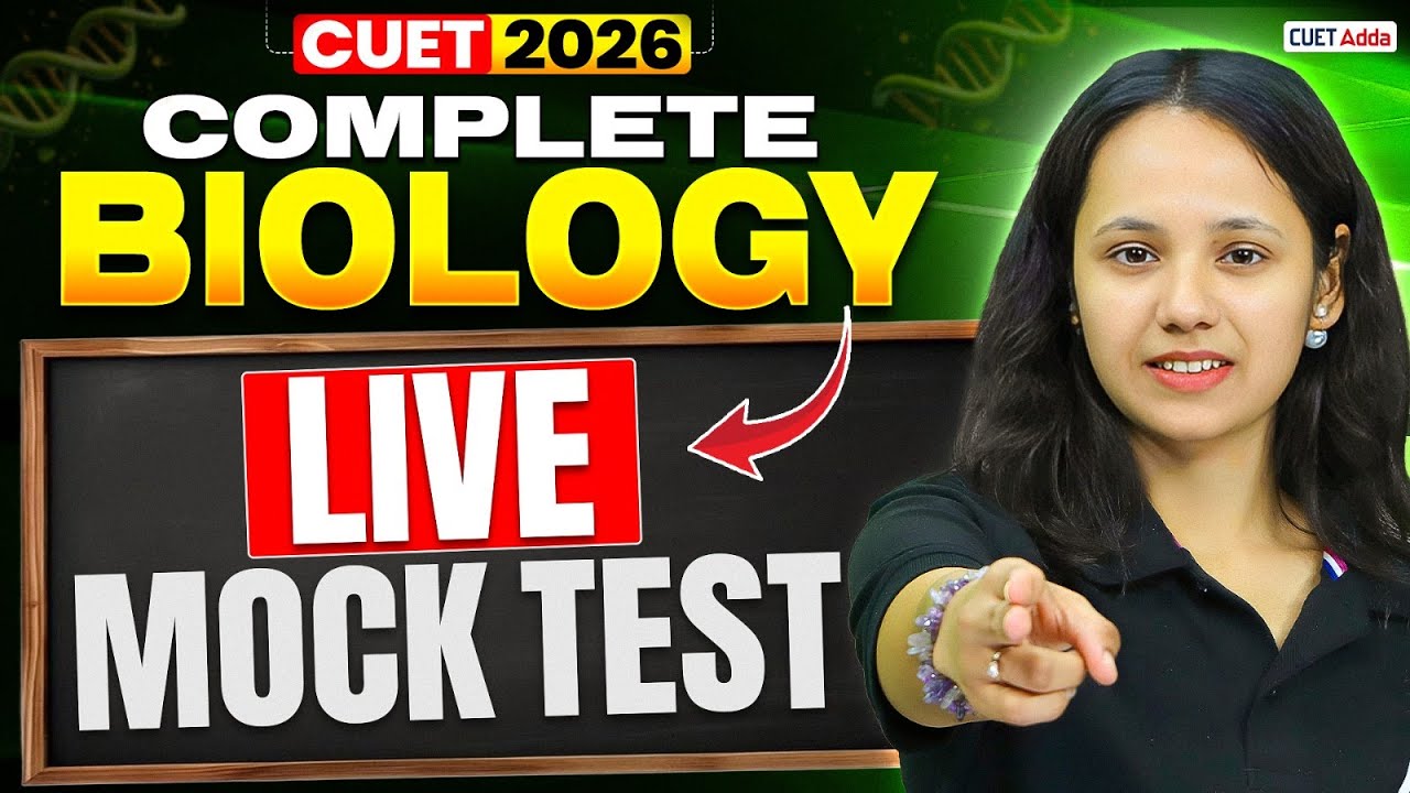 CUET 2026 Biology | Live Mock Test | Check Your Score | By Nisha Ma'am