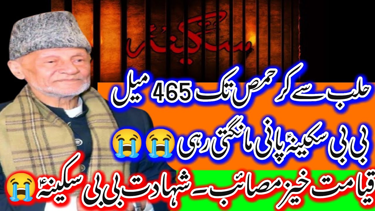 Qiyamat Khez Masaib Shahadat Bibi Sakina AS_Sham ka Safr Or Bibi Sakina_Allama Hafiz Tasaduq Hussakn