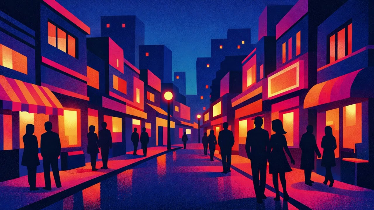 Groove District 🌆, Begins with funky basslines, jazzy chords, and smooth urban energy.