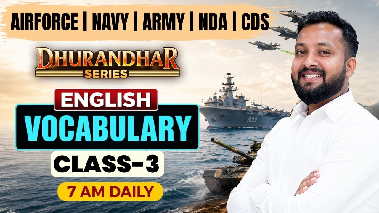 English Vocabulary Class 3 | NDA,CDS,Airforce, Navy Exam Preparation | By Sandeep Bhaiya #vocabulary