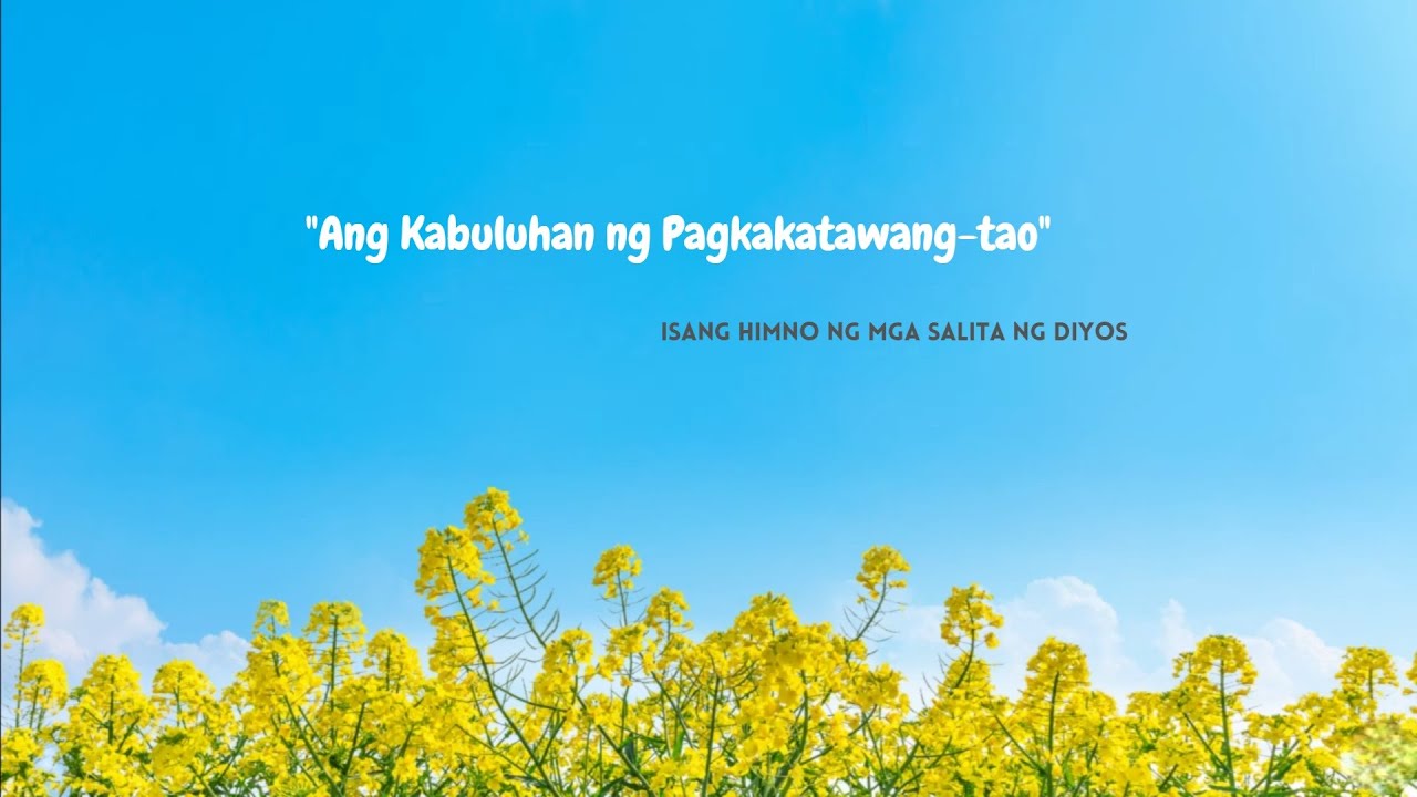 CAG Hymn (Volume I) - Tungkol sa Pagkakatawang-tao ng Diyos