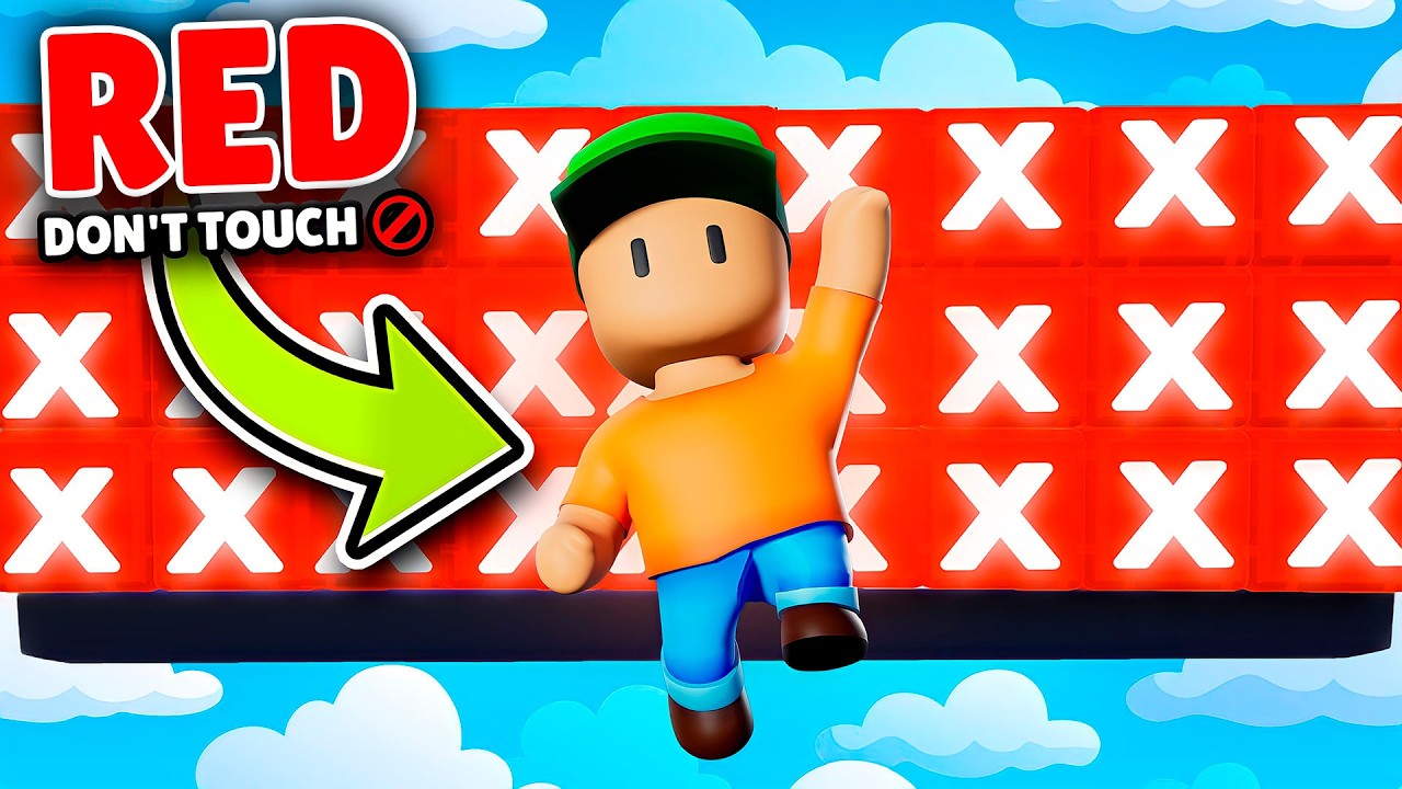 Stumble Guys But I Can't Touch RED!