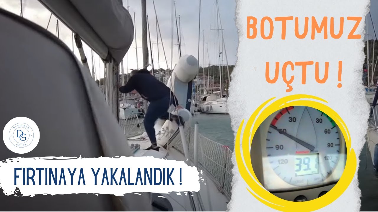 40 Knot Fırtınaya Yakalandık! Botumuz Uçtu!