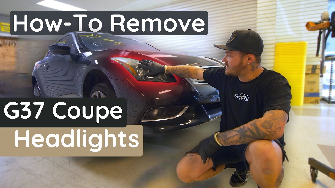 How to Remove G37 Coupe Headlights | Take Off Instructions | Install
