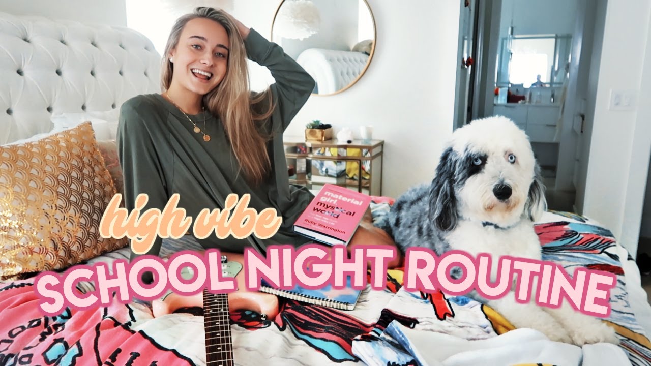 my school night routine *high vibe*