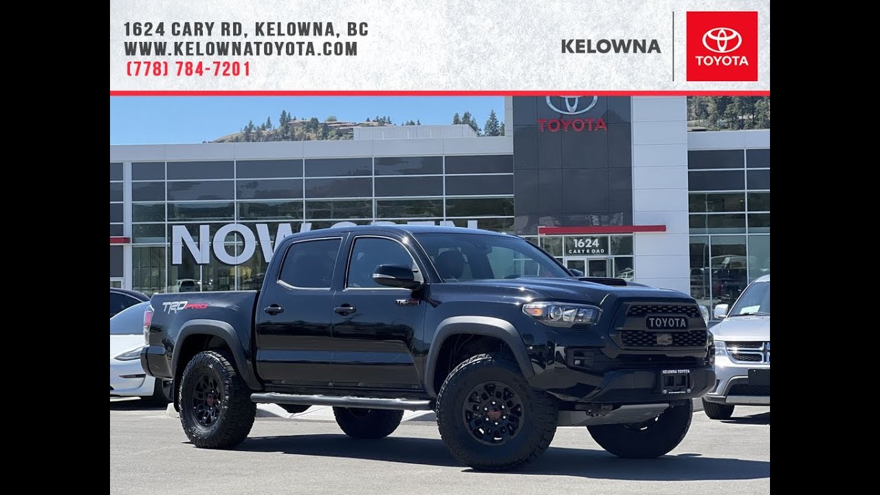 Black 2018 Toyota Tacoma TRD Pro Review Kelowna BC - Kelowna Toyota