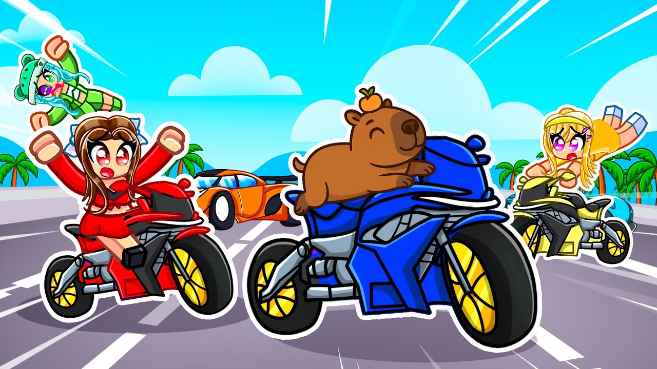 I Became A CAPYBARA In Motorcycle Mayhem! (Roblox)