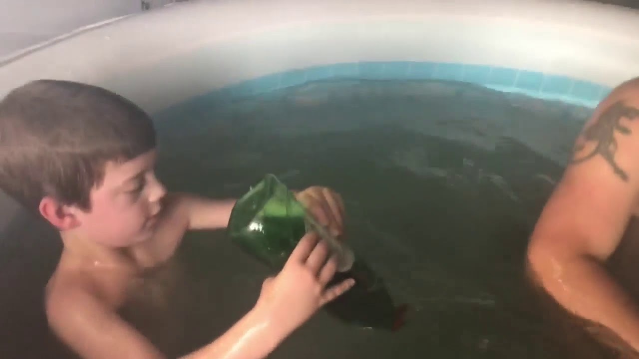 Fairy liquid in a hot tub