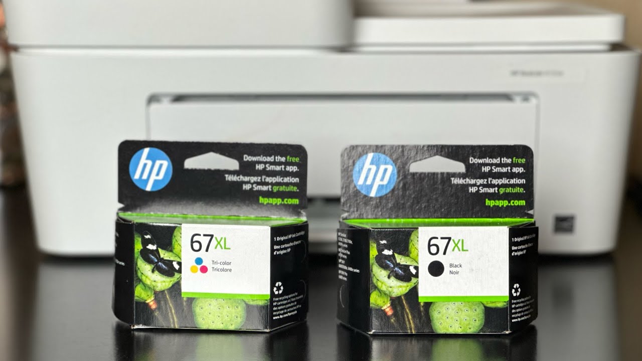Original HP 67XL Black & Tri-Color Ink Cartridge Replace