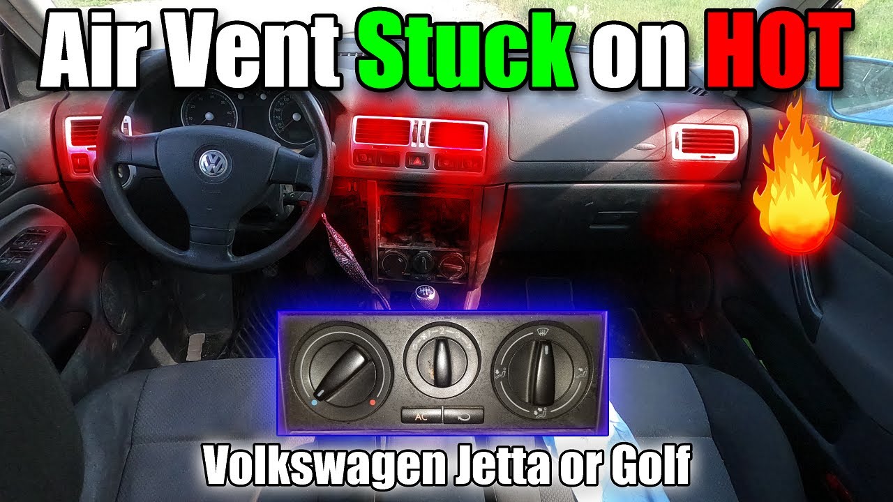 Нет холодного воздуха из кондиционера в VW Jetta или Golf (MK4)