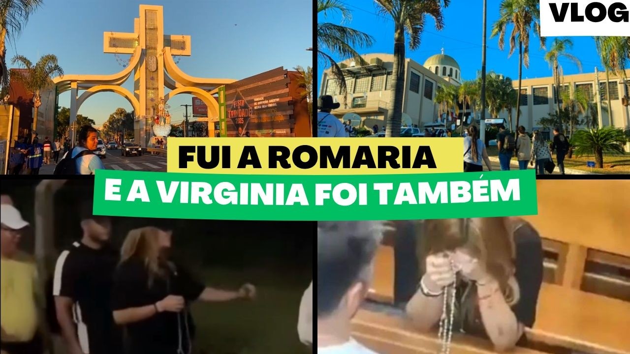 Romaria Divino Pai Eterno 2025 | em Trindade Goiás | Eu Fui e a Virgínia estava na igreja! 🫣