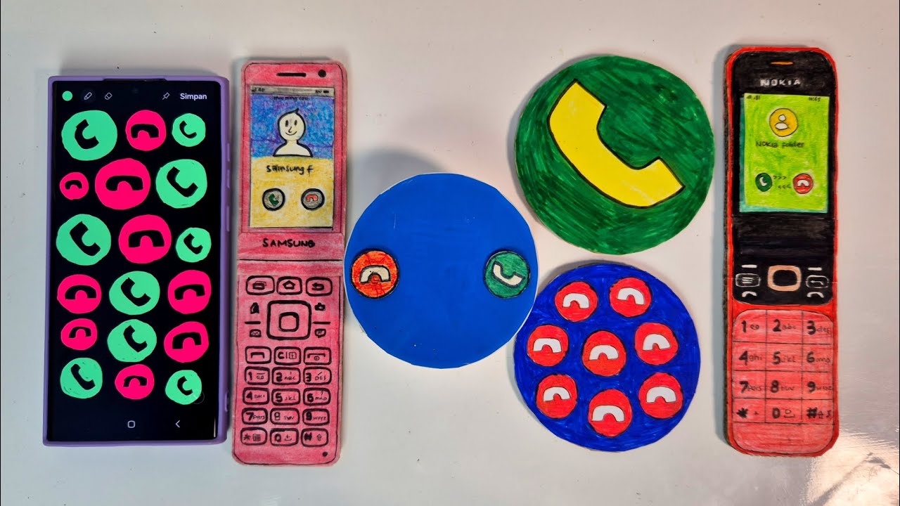A lot off button/samsung folder/blue circle phone/BIG & lot button/NOKIA folder, incoming calls