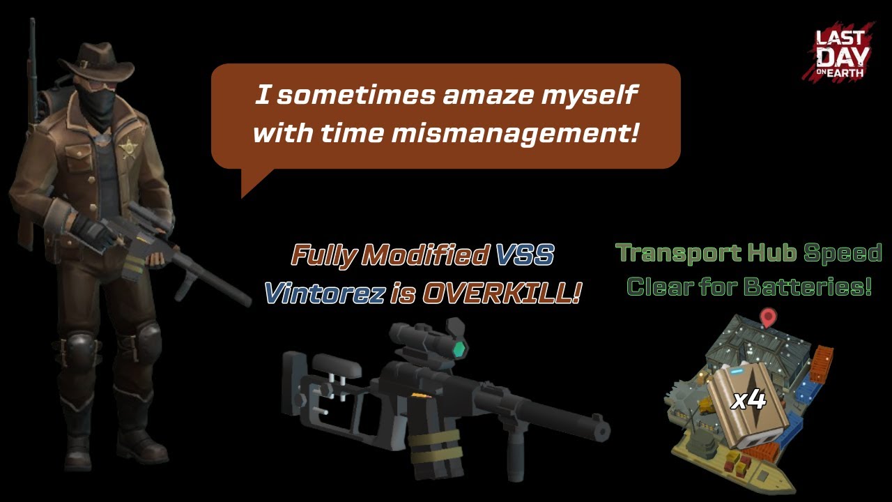 Fully Modified VSS Vintorez is OP! (Transport Hub Full Clear) | Last Day on Earth