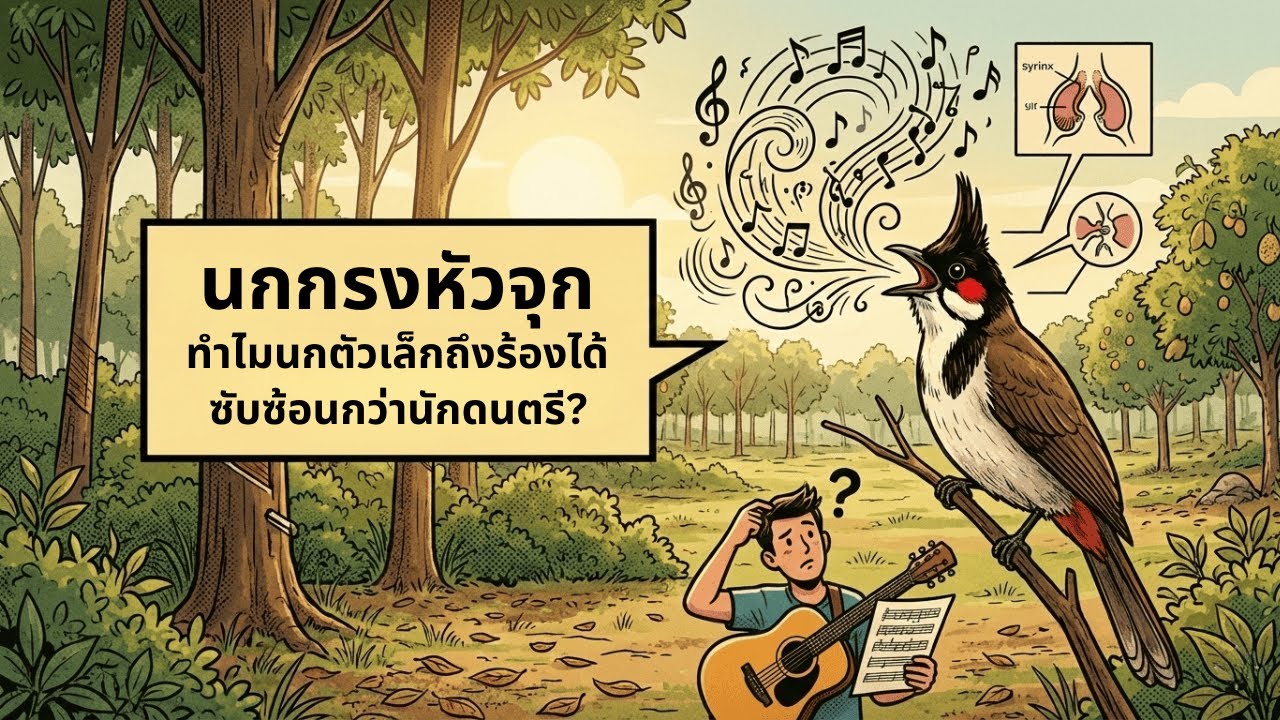 นกกรงหัวจุก | ทำไมนกตัวเล็กถึงร้องได้ซับซ้อนกว่านักดนตรี?