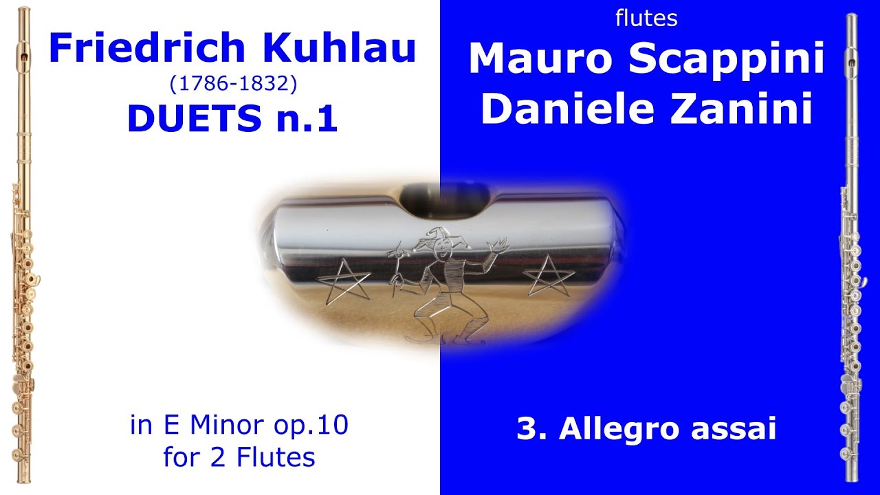F. Kuhlau  Duets N.1 for Two Flute Op.10 3 (Allegro assai)