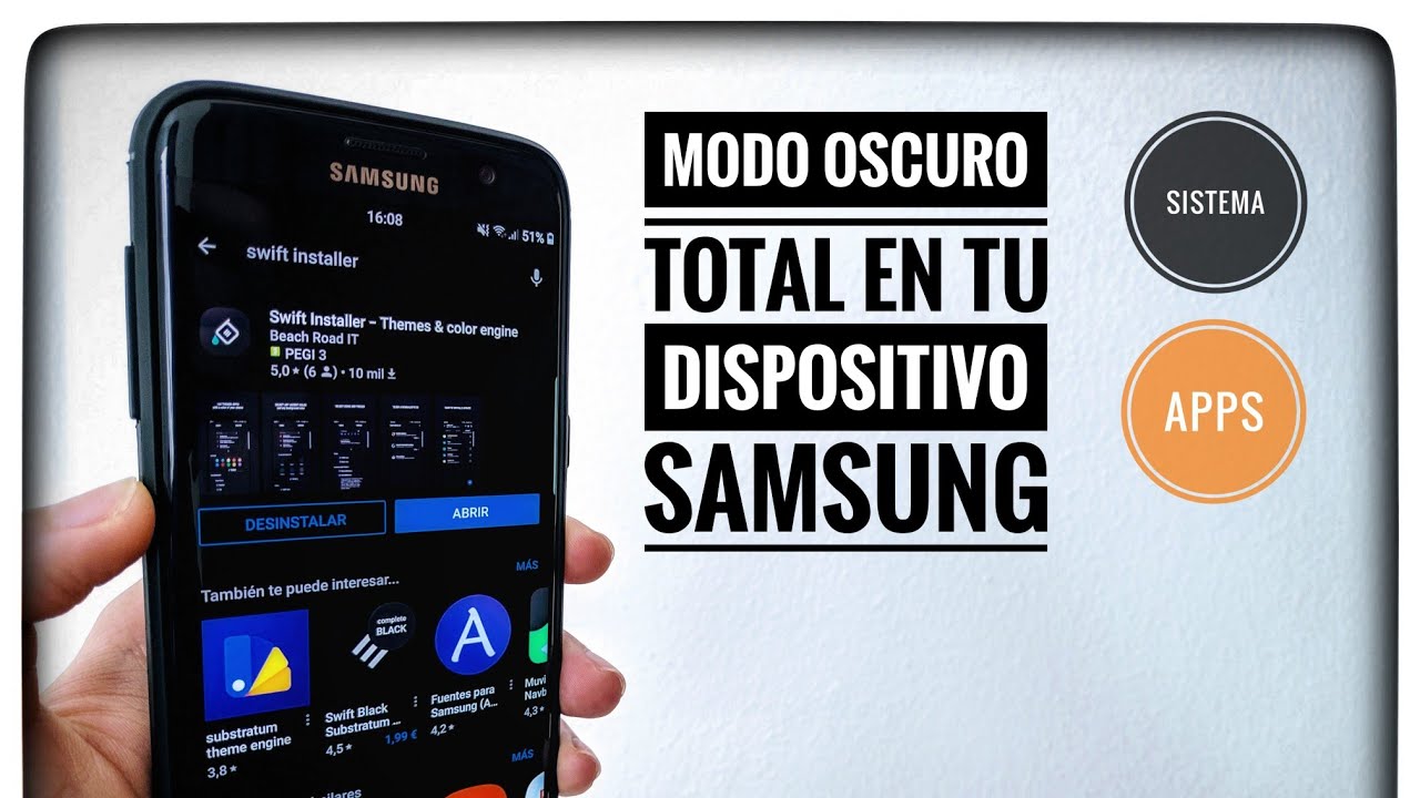 Modo Oscuro total de Sistema y Apps en tu dispositivo Samsung
