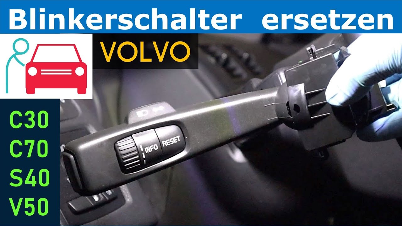 Blinker schaltet sich selbstständig ein? Blinkerhebel wechseln beim Volvo V50, S40, C30, C70