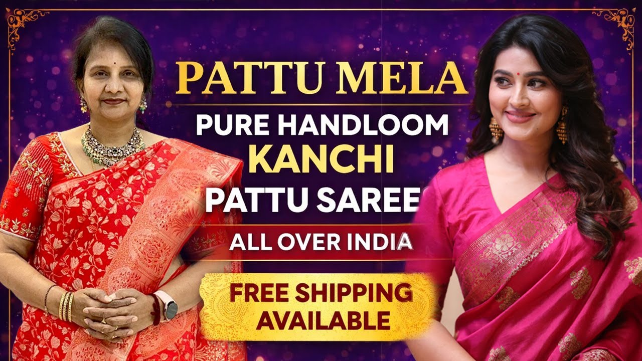 Pattu Mela Pure Handloom Kanchi Pattu Sarees || Padmaja Saree Mandir #new #saree #bridal
