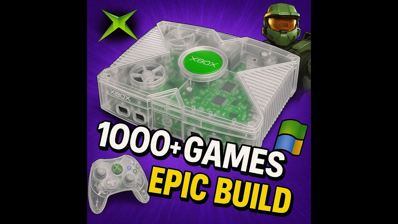 OG Crystal Clear Xbox 1TB Build! Amazing! #ogxbox #xbmc4gamers #xbox #originalxbox #xboxgaming